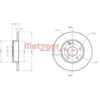 6110445 METZGER Гальмівний диск