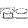 8DB355014001 HELLA BLUE PRINT MAZDA Тормозные колодки передн.Mazda 2,Suzuki Swift III, IV,Daihatsu Materia