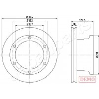 DP-0529C JAPANPARTS Гальмівний диск