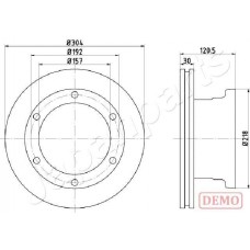 DP-0529C JAPANPARTS Гальмівний диск