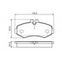 0 986 494 451 BOSCH Комплект гальмівних колодок дисковий гальм