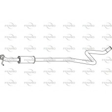 P2466 FENNO Середній глушник вихлопних газів
