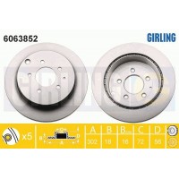 6063852 GIRLING Гальмівний диск