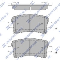 SP2135 Hi-Q Комплект гальмівних колодок дисковий гальм