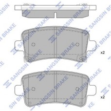 SP2135 Hi-Q Комплект гальмівних колодок дисковий гальм