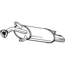 235-135 BOSAL Глушник вихлопних газів кінцевий