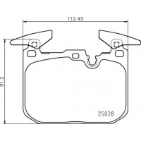 P 06 098 BREMBO Комплект гальмівних колодок дисковий гальм