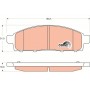 GDB3435 TRW Комплект гальмівних колодок дисковий гальм