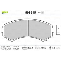 598515 VALEO Комплект гальмівних колодок дисковий гальм