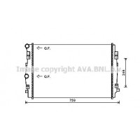 VNA2344 AVA QUALITY COOLING Радіатор охолодження двигуна