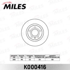 K000416 MILES Гальмівний диск