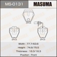 MS-0131 MASUMA Комплект гальмівних колодок