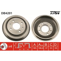 DB4201 TRW Гальмівний барабан
