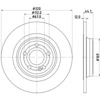 8DD 355 133-451 HELLA PAGID Гальмівний диск