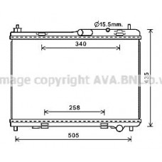 FD2605 AVA QUALITY COOLING Радіатор охолодження двигуна