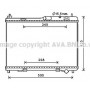 FD2605 AVA QUALITY COOLING Радіатор охолодження двигуна