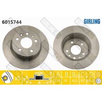 6015744 GIRLING Гальмівний диск