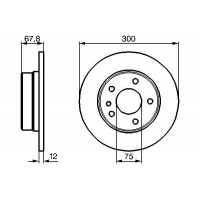 0 986 478 322 BOSCH Гальмівний диск
