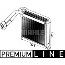 AE 98 000P MAHLE Випарник кондиціонера