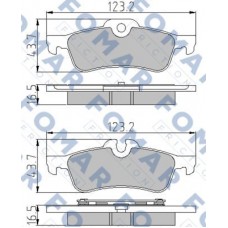 FO 800781 FOMAR Friction Комплект гальмівних колодок дисковий гальм
