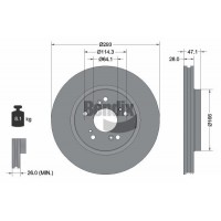 BDS1284 BENDIX Braking Гальмівний диск