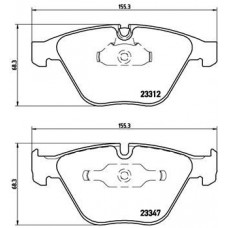 P 06 046 BREMBO Комплект гальмівних колодок дисковий гальм