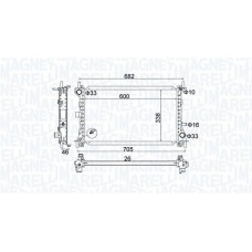 350213159900 MAGNETI MARELLI Радіатор охолодження двигуна