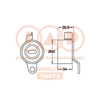 Натяжний ролик ремінь ГРМ IAP QUALITY PARTS 127-14071