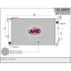 105.008/O AHE Радіатор охолодження двигуна