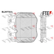 BL2977A1 FTE Комплект гальмівних колодок дисковий гальм