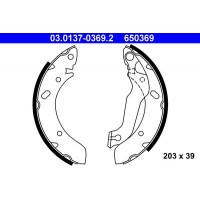 03.0137-0369.2 ATE Комплект гальмівних колодок