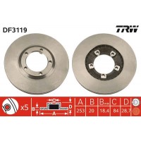 DF3119 TRW Гальмівний диск
