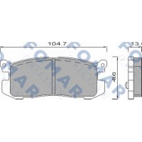 FO 420581 FOMAR Friction Комплект гальмівних колодок дисковий гальм
