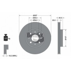 BDS1100 BENDIX Braking Гальмівний диск