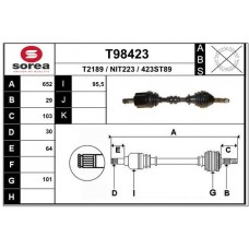 T98423 EAI Привідний вал