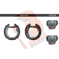 79RBKT0071 R BRAKE Комплект гальмівних колодок