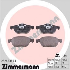 23245.180.1 ZIMMERMANN Комплект гальмівних колодок дисковий гальм