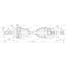 DRS6235.00 OPEN PARTS Привідний вал