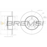 CD7976S BREMSI Гальмівний диск