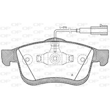 BPA1183.01 OPEN PARTS Комплект гальмівних колодок дисковий гальм