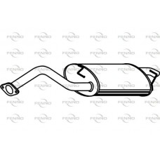 P6979 FENNO Глушник вихлопних газів кінцевий