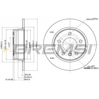CD6249S BREMSI Гальмівний диск