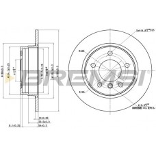 CD6249S BREMSI Гальмівний диск