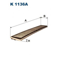 Фільтр повітря у внутрішньому просторі FILTRON K 1136A