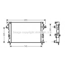 RTA2292 AVA QUALITY COOLING Радіатор охолодження двигуна