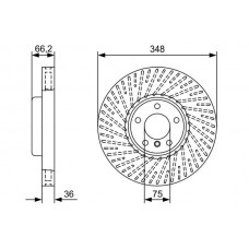 0 986 479 W19 BOSCH Гальмівний диск
