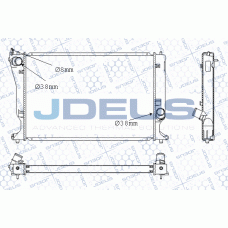 M-0281080 JDEUS Радіатор охолодження двигуна