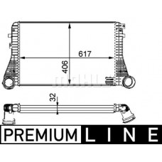 CI 83 000P MAHLE Интеркулер