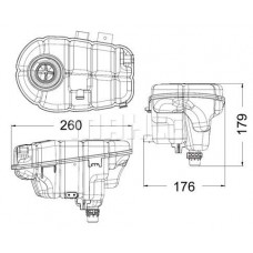 CRT 60 000S MAHLE Компенсаційний бак охолоджувальна рідина