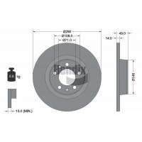 BDS1116 BENDIX Braking Гальмівний диск